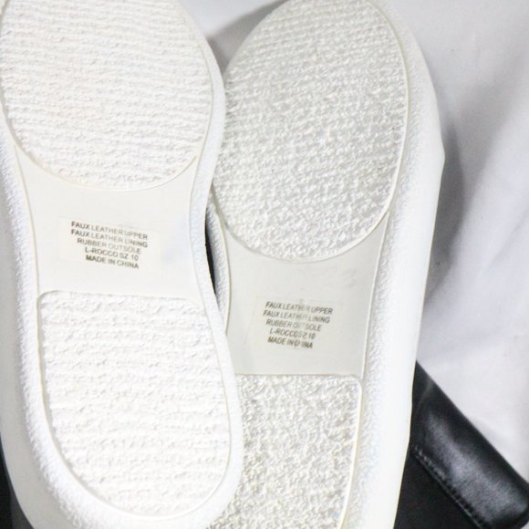 LFL by LUST FOR LIFE Black Vegan Leather Slip On Sneaker Boots Sz 10 - Picture 12 of 12